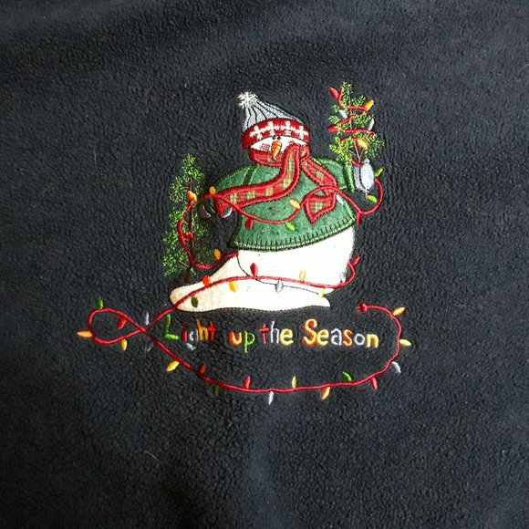 Women's Holiday Fleece Sweatshirt Size Small - Picture 3 of 4